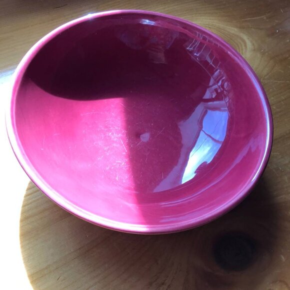 Franciscan Ware Сeramic Bowl Light Maroon Made in California USA 6 - Picture 2 of 8